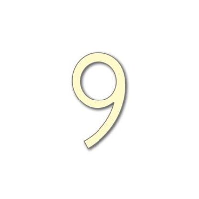 House Number Avenida 9 - ivory - 15cm / 5.9'' / 150mm