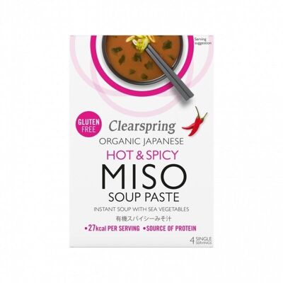 Soupe miso japonaise biologique épicée 4x15g (FR-bio-09)