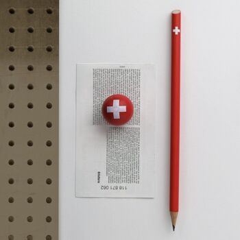 Présentoir plein de 120 crayons de papier magnétiques - Suisse + présentoir offert 3