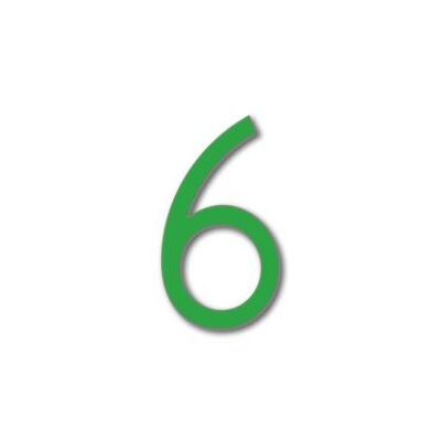 House Number Avenida 6 - light green - 25cm / 9.8'' / 250mm