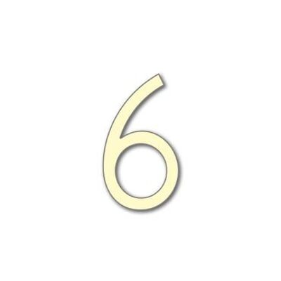 House Number Avenida 6 - ivory - 25cm / 9.8'' / 250mm