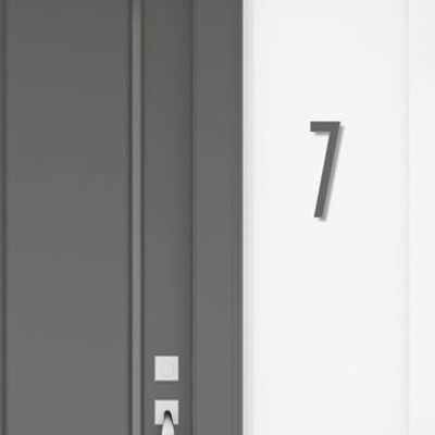 House Number Avenida 7 - 15cm / 5.9'' / 150mm - anthracite