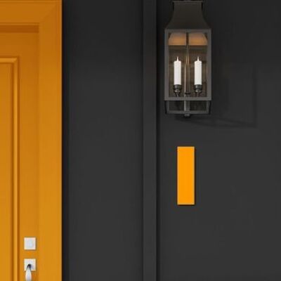 House Number Bauhaus 1 - orange - 15cm / 5.9'' / 150mm