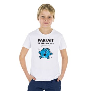 Tshirt blanc parfait de père en fils