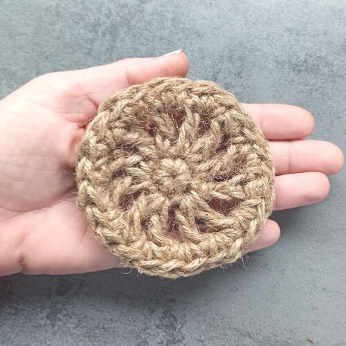 Porte Savon Rond en Jute