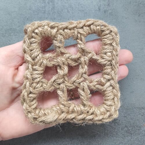 Porte Savon de Marseille Carré en Jute