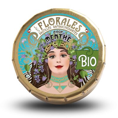 BIOLOGICO - COMPRESSE RINFRESCANTI AL GUSTO DI MENTA - BOX ART NOUVEAU (ISPIRAZIONE MUCHA)