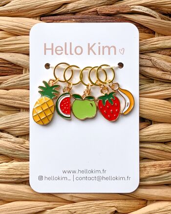 Fruity - Stitch Marker Rings 1