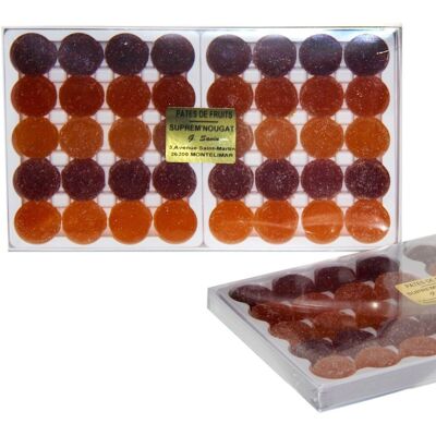 40 handgefertigte Fruchtgelees – transparente Schachtel – 400 g