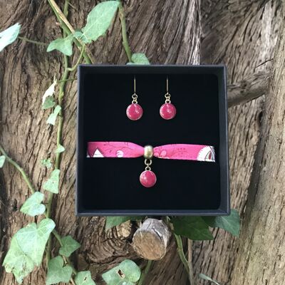 Coffret Bijoux Pantaï Pequelettes Rose Fuschia