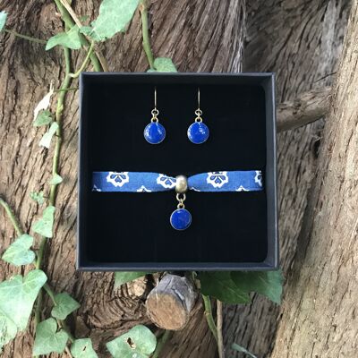 Blue Pantaï Pequelettes Jewelry Box