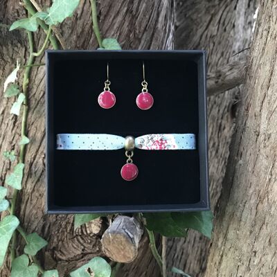 Blue / Pink Pantaï Pequelettes Jewelry Box
