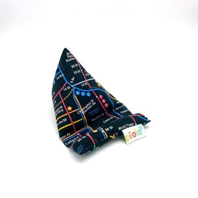 Pilola Techcushion New York City Subway Map Print Pillow Stand Holder Cojín - Pequeño