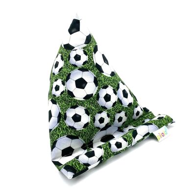 Pilola Techcushion Coussin de support pour ballons de football noir et blanc sur gazon - Grand