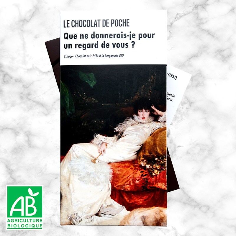 Tavoletta di cioccolato fondente al bergamotto biologico 74% - Cosa non darei per un tuo look?