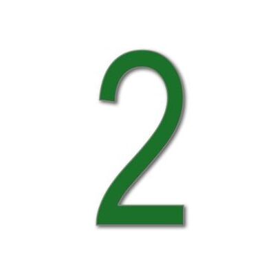 House Number Arial 2 - dark green - 15cm / 5.9'' / 150mm