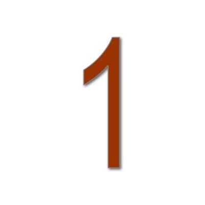 House Number Arial 1 - brown - 25cm / 9.8'' / 250mm