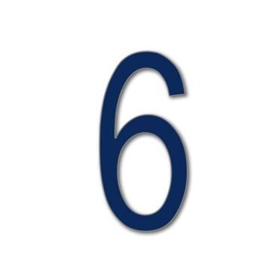 House Number Arial 6 - navy - 25cm / 9.8'' / 250mm