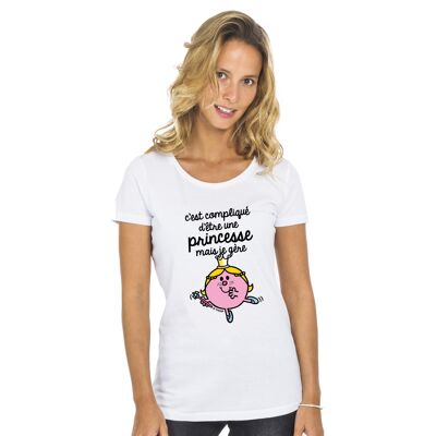 CAMISETA BLANCA SE COMPLICA PARA SER UNA PRINCESA