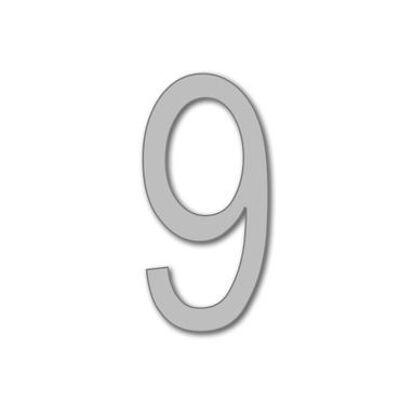 House Number Arial 9 - grey - 25cm / 9.8'' / 250mm