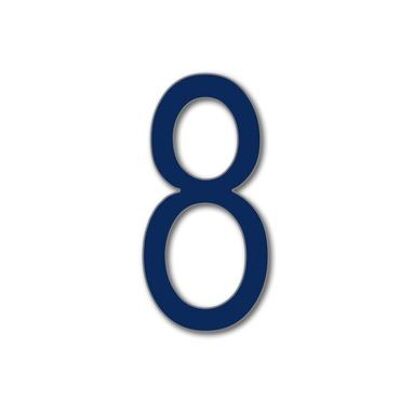 House Number Arial 8 - navy - 20cm / 7.9'' / 200mm