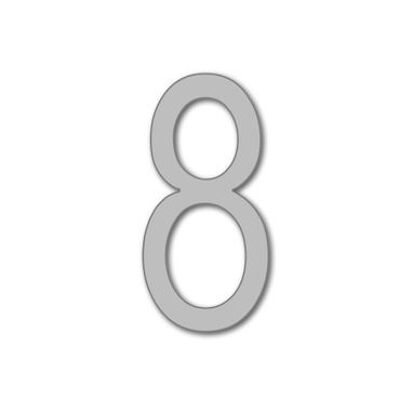 House Number Arial 8 - grey - 25cm / 9.8'' / 250mm