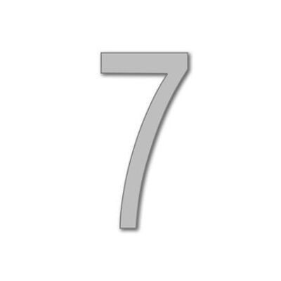 House Number Arial 7 - grey - 25cm / 9.8'' / 250mm