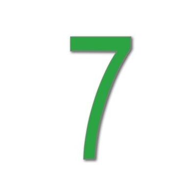 House Number Arial 7 - light green - 25cm / 9.8'' / 250mm