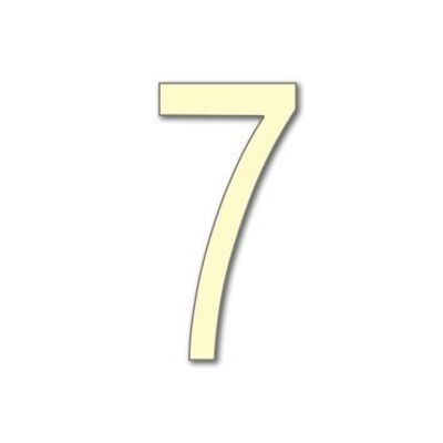 House Number Arial 7 - ivory - 25cm / 9.8'' / 250mm