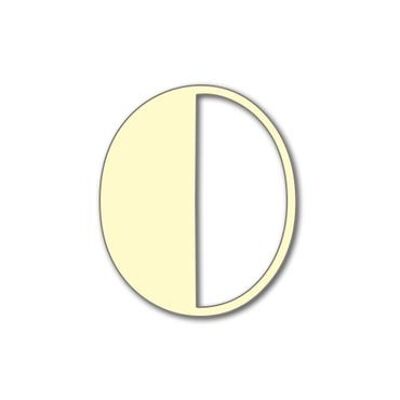 House Number Broadway 0 - ivory - 20cm / 7.9'' / 200mm