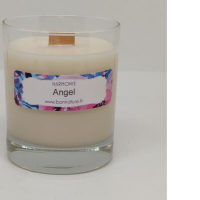 Bougie parfumée artisanale parfum : "Angel" à cire de soja sans couvercle