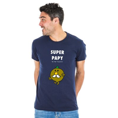 Tshirt navy super papy mrmme
