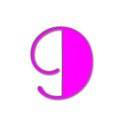 House Number Broadway 9 - pink - 15cm / 5.9'' / 150mm