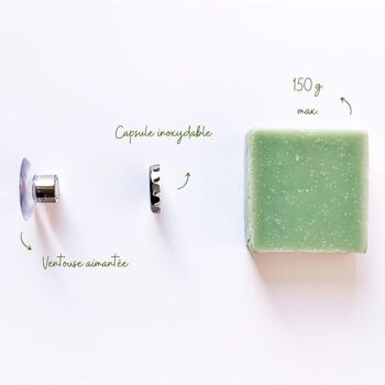 Porte-savon magnétique "Allemand" assemblé en France - 160 g 3
