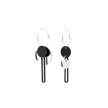 Boucles d'oreilles ASYM argent