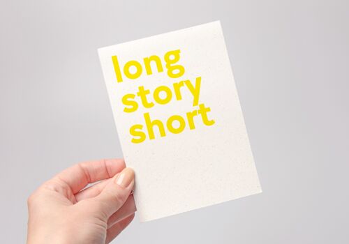 long story short postcard