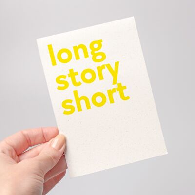 long story short postcard