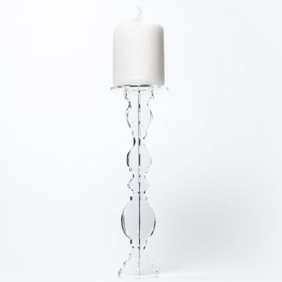 Single Candle Holder - Small - Clear