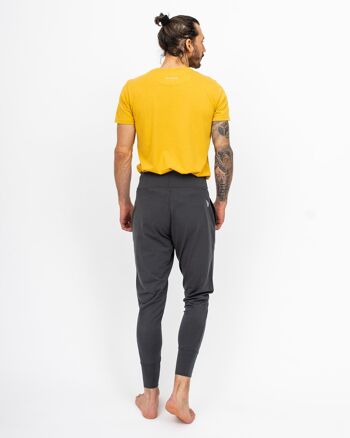 Tenue de Yoga Classique Grise & Dorée | Pantalon + T-shirt IKARUS 2