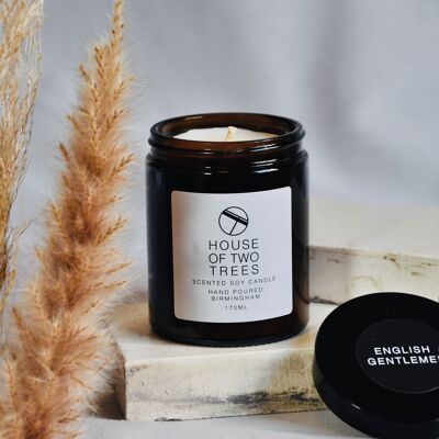 Soy Candle - MORNING FOREST | TOBACCO AND OAK - Medium - 170ml