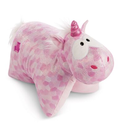 Peluche almohada unicornio diamante rosa 40x30cm
