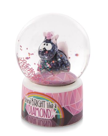 Boule Secouante Licorne Diamond Dust 6.5cm 3