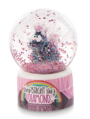 Boule Secouante Licorne Diamond Dust 6.5cm 4