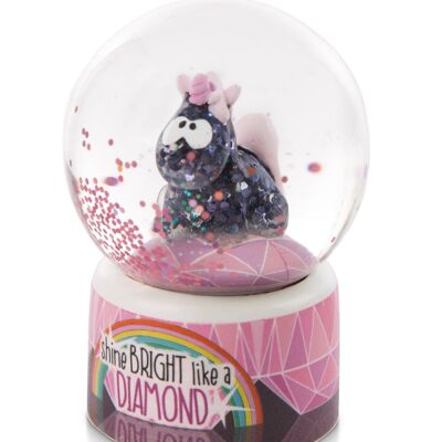 Scuotere la sfera Unicorn Diamond Dust 6,5 cm