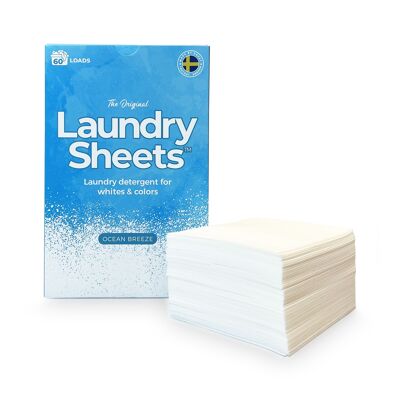 Laundry Sheets - Laundry Detergent Sheets Ocean Breeze (60 Loads/Washes)