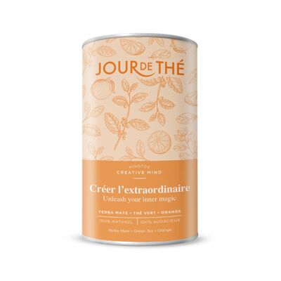 Thé en vrac ''Créer l'extraordinaire'' au Yerba Maté + Thé Vert + Orange