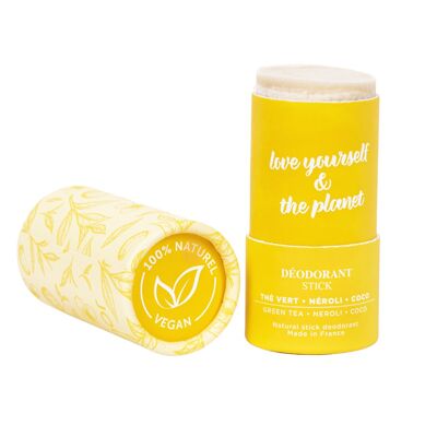 100% natural solid deodorant with Green Tea + Neroli + Coconut