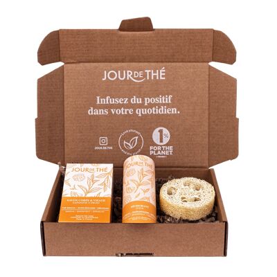 Deodorant and soap set with Sencha Tea + Grapefruit + Geranium