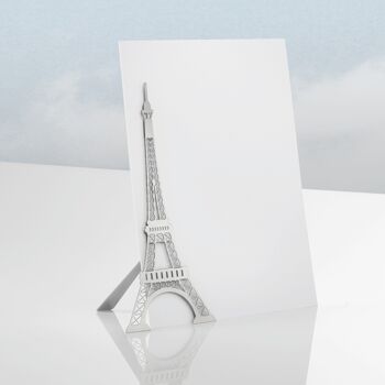 Présentoir plein de 48 porte-photos magnétiques en métal - Paris + présentoir offert 2