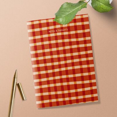 Red Gingham Notebook